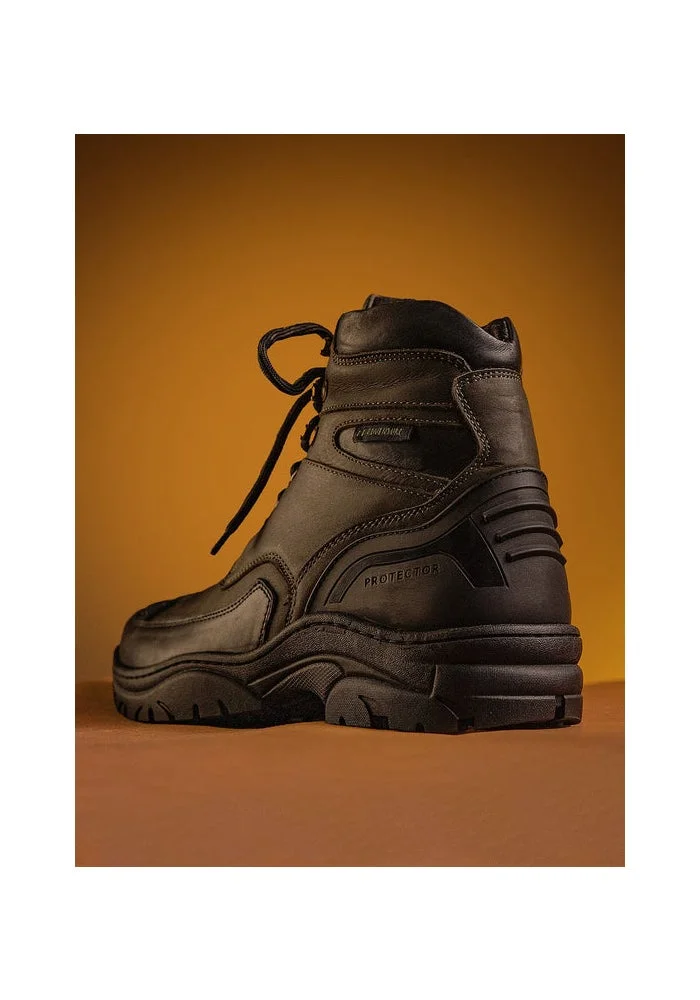 Bacca Bucci Forest Green Bacca Bucci PROTECTOR Leather Motorcycle Boots for Men for Men | Best Price UAE